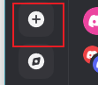 The plus button at the bottom of the Discord server sidebar